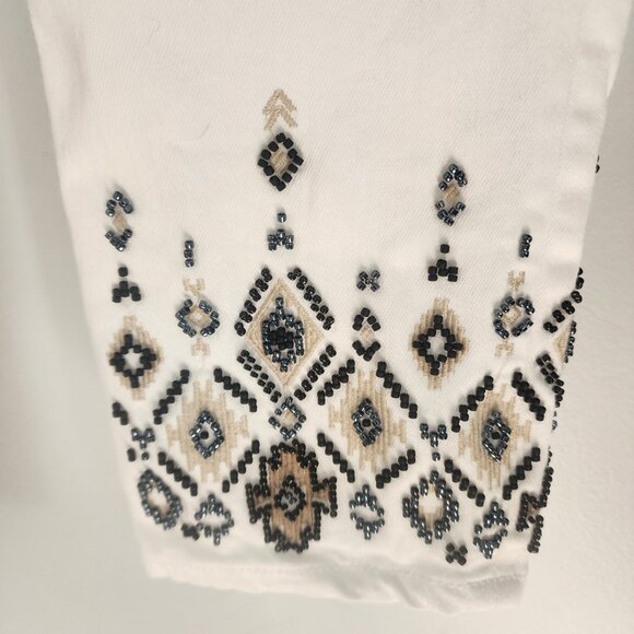 Chico's Beaded Pull-on Ankle Jegging, Chico's size 0, Like New - Picture 6 of 9